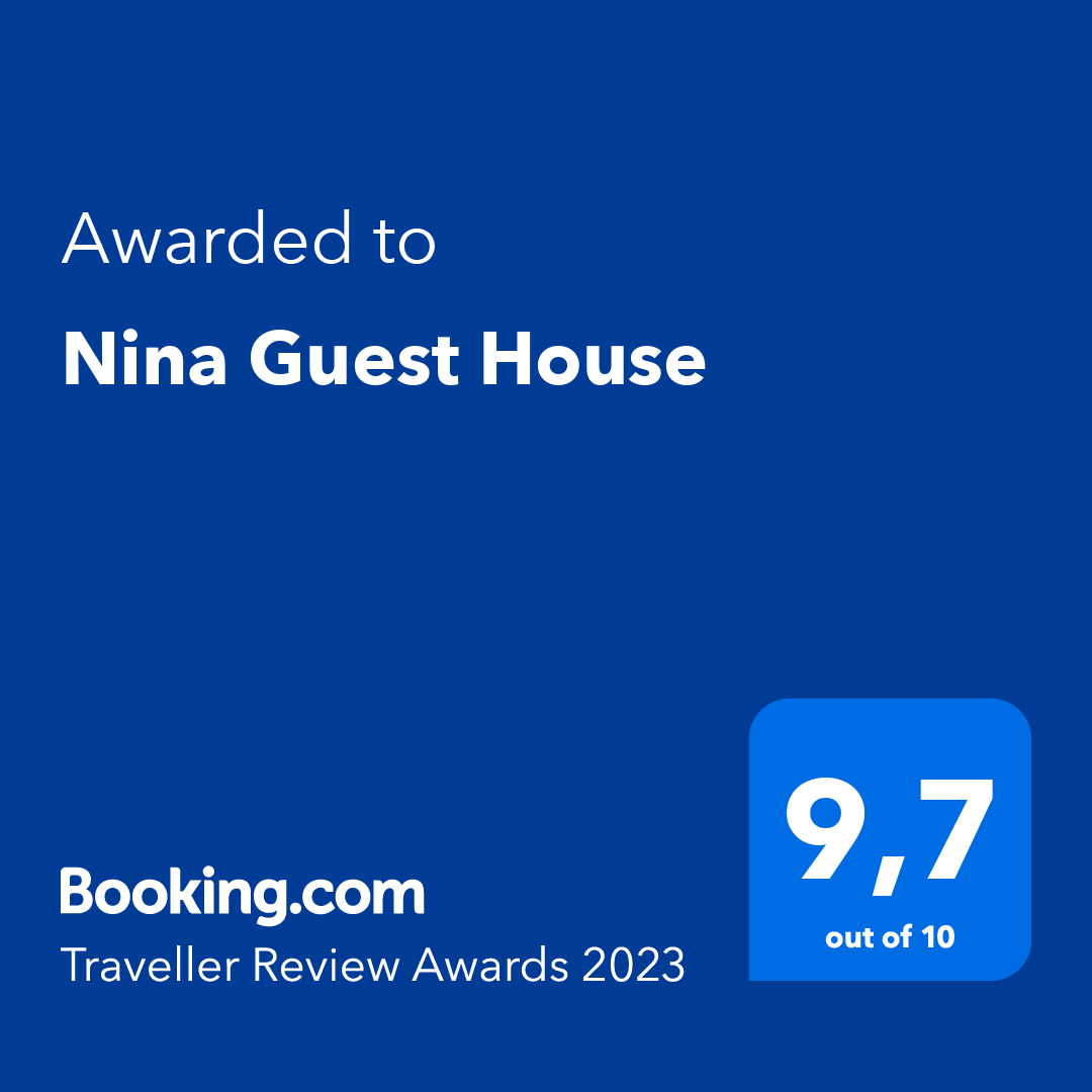 Avarage 2015 Rating of Vacation Rental Home Nina Guest House on Booking.com 9.9/10